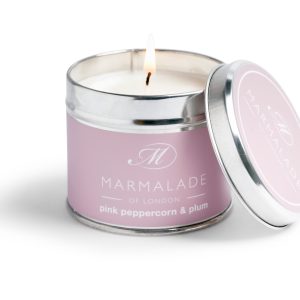 Pink Pepper and Plum Medium Candle Tin