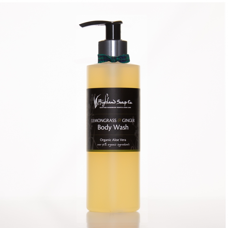 Lemongrass and Ginger Organic Aloe Vera Body Wash
