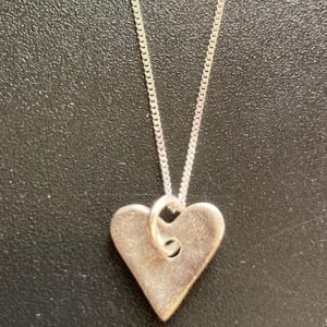 Small Silver Heart on chain
